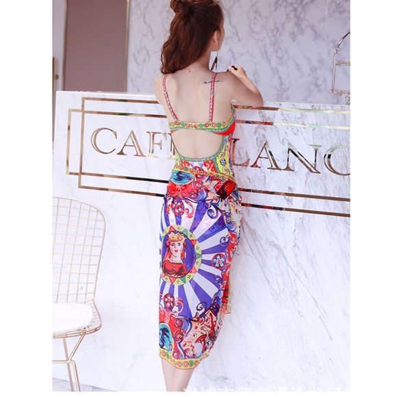 Milan Swimsuit + Matching Sarong | Bold Print One-Piece Bathing Suit Set - Picture 4 of 8